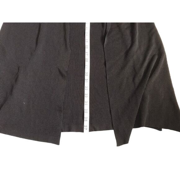 Newport News Sweater Womens Size XL Black Ribbed Long Sleeve Long Cardigan - Picture 10 of 11